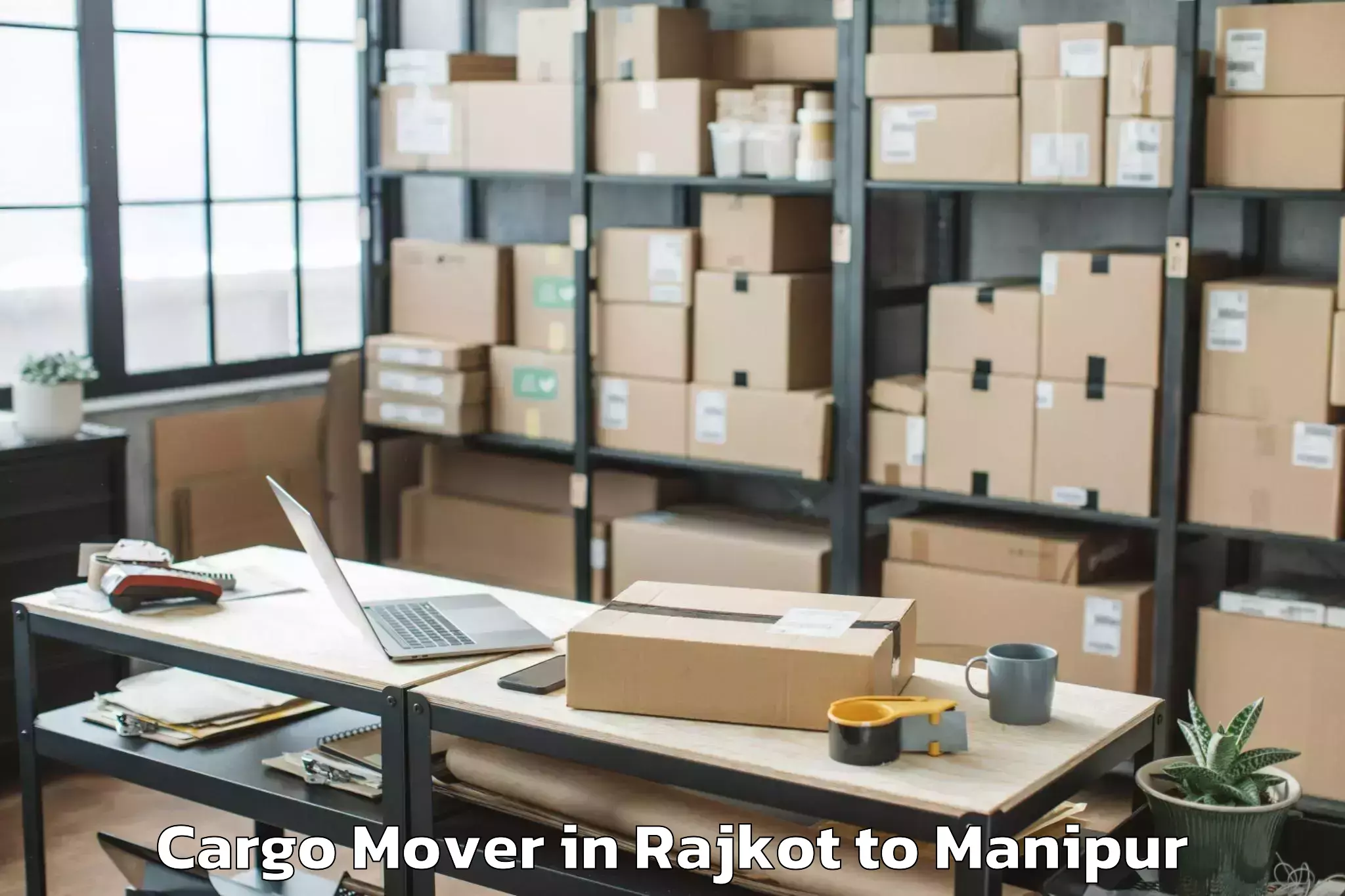 Leading Rajkot to Tengnoupal Cargo Mover Provider